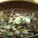 black bean mushroom chili