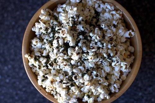 Kale Dusted Popcorn