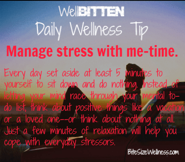 WellBitten Wellness Tip: Spend Quality Time with Yourself