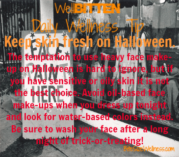 WellBitten Wellness Tip Healthy Halloween Skin