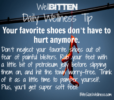 WellBitten Wellness Tip: healthy feet tips