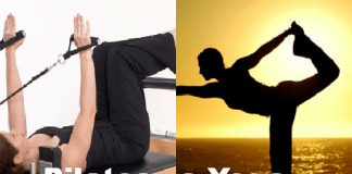 yoga versus pilates infographic