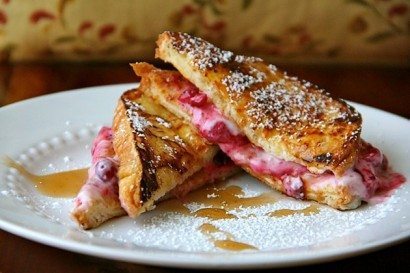 French Toast Stuffed with Cranberries