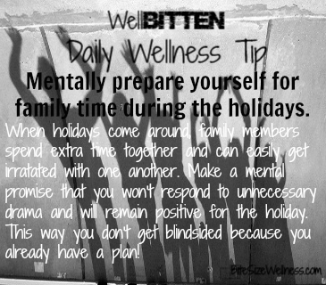 WellBitten Wellness Tip: Mentally Prepare for the Holidays