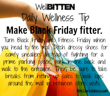 WellBitten Wellness Tip: Turn Black Friday into Fitness Friday