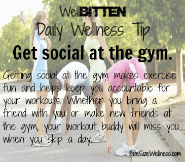 WellBitten Wellness Tip: Get Social at the Gym