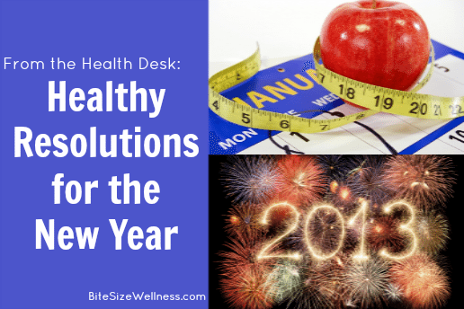 Healthy Resolutions for 2013