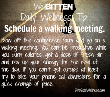WellBitten Wellness Tip: Have a Walking Work Meeting
