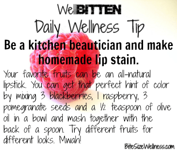 WellBitten Wellness Tip: Make Homemade Lip Tint with Berries