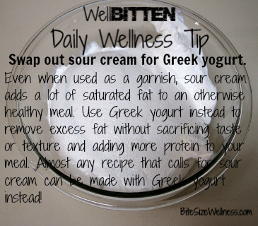WellBitten Wellness Tip: Choose Greek Yogurt