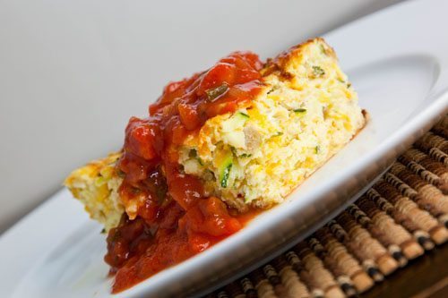 Zucchini and Green Chile Breakfast Casserole