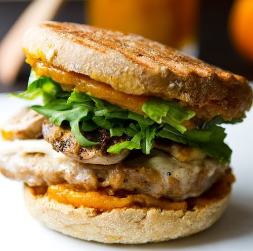 vegan pumpkin breakfast sandwich