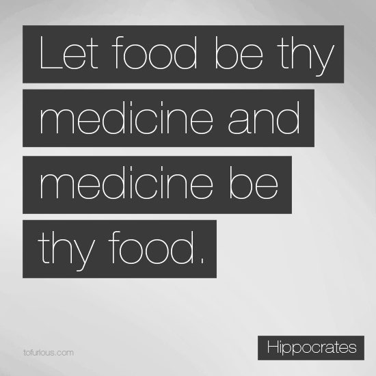 hippocrates quote-let food be thy medicine and medicine be thy food