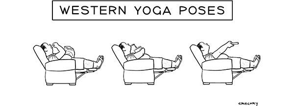 western yoga pose
