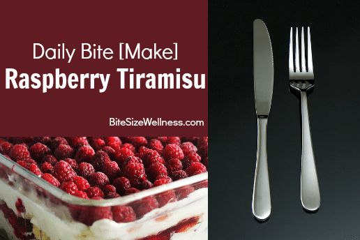 Daily Bite Make - Raspberry Tiramisu