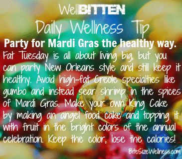 WellBitten Wellness Tip: Mardi Gras the Healthy Way