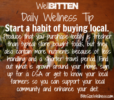 WellBitten Wellness Tip: Buy Local Produce for More Nutrients 