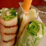 Caeser salad spring rolls