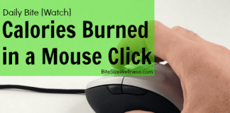 Calories burned in a mouse click