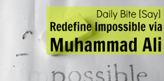 Impossible Quote via Muhammad Ali