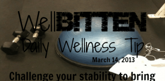 WellBitten Wellness Tip: Embrace Stability Lifting