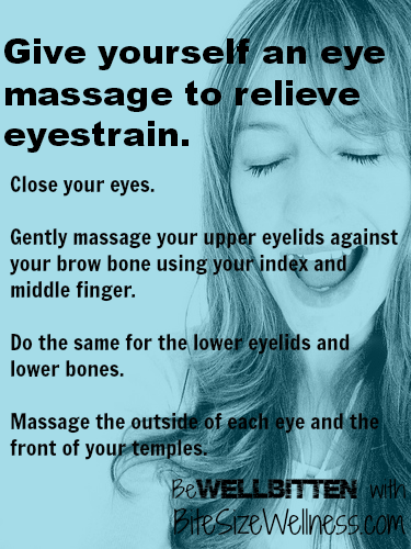 WellBitten Wellness Tip: Eye Massage