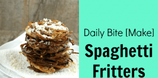 spaghetti fritters