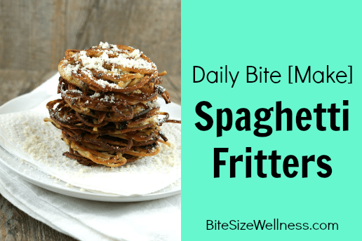 spaghetti fritters