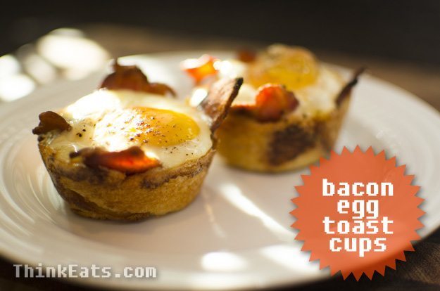 Bacon Egg and Toast Cups
