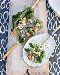 Bacon and Romaine Salad Skewers