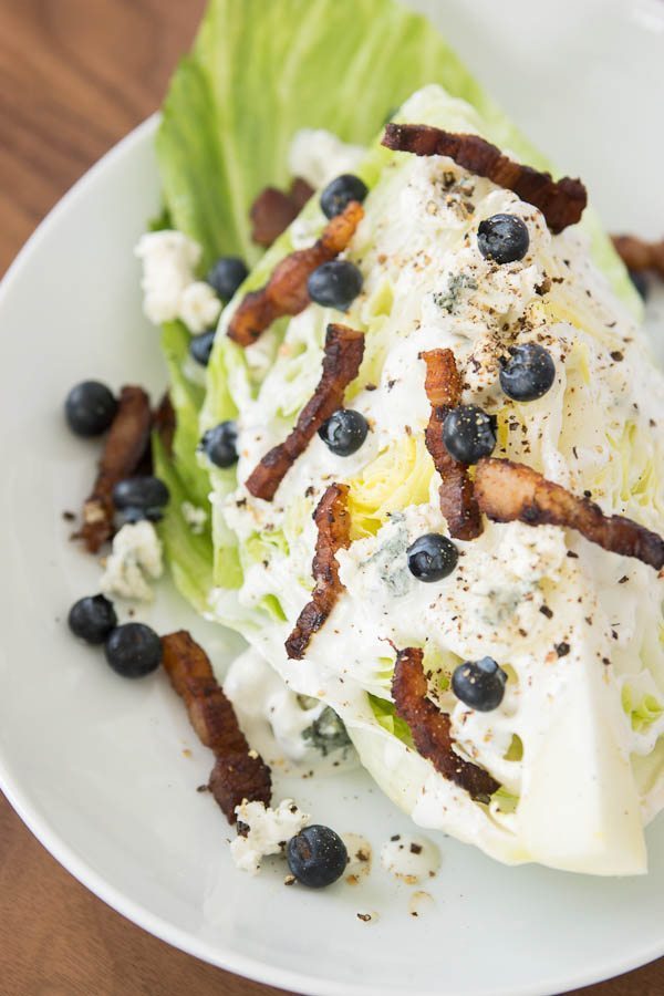 Blueberry Bacon Wedge Salad