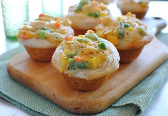 Chicken Pot Pie Cupcakes