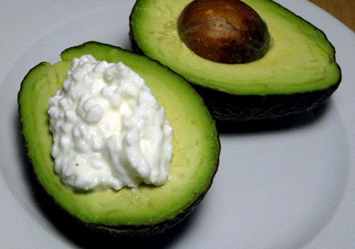 Cottage Cheese Stuffed Avocados
