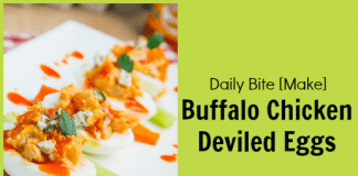 Buffalo Chicken Deviled Eggs