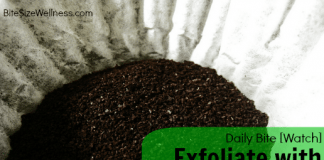Exfoliate with Coffee Grounds