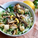 Frisee Salad with Roasted Mushrooms