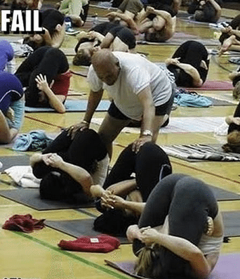 Touchy Yoga Fail