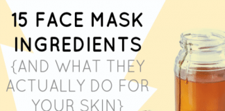 DIY Face Mask Ingredients
