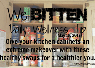 WellBitten Wellness Tip: Healthy Swap Outs for your Kitchen Cabinet