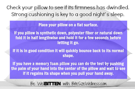 WellBitten Wellness Tip: How to do a Pillow Check