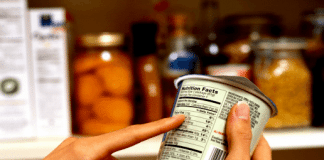 nutrition label