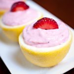 strawberry lemon zest mousse
