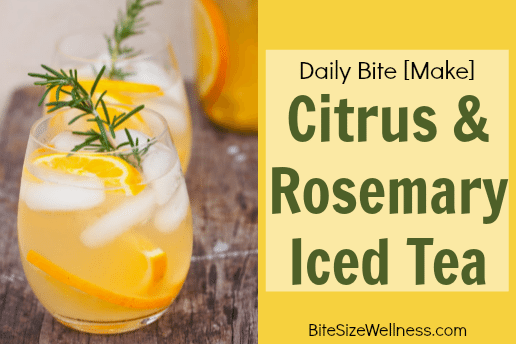 Citrus and Rosemary Iced Tea for Summer