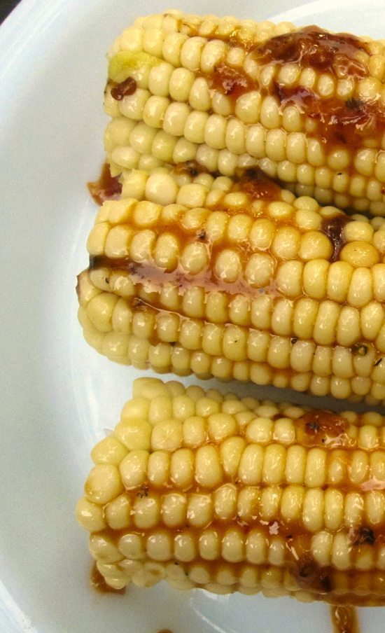 Grilled Corn with Maple and Chipotle