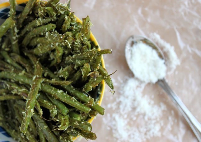 Crunchy Green Beans with Curry and Toasted Coconut