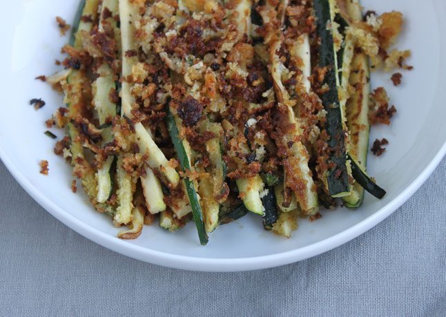 French Fry Recipe: Herb and Whole Wheat Panko-Crusted Zucchini Spears