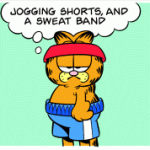 Garfield Comic August 5, 2004 – Garfield Exercising