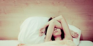 Woman Sleeping In Bed - Insomnia - Can't Sleep