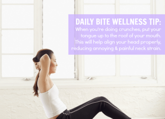 Daily Bite Wellness Tip - Avoid Neck Strain During Sit-Ups Crunches