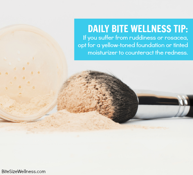Daily Bite Wellness Tip - Makeup for Rosacea - How to Cover Redness